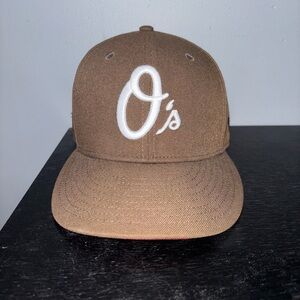 New Era Brown Cap with White Logo